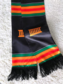 DOUBLE SIDED African Student Graduation Stole / Kente Stole / African American Graduation Sash / African print graduation shawl with tassel