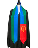 DOUBLE SIDED Eritrea flag Graduation stole / Eritrea flag graduation sash / Eritrean International Student Abroad / Eritrea flag scarf