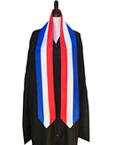 DOUBLE SIDED Netherlands flag Graduation stole, Netherlands flag graduation sash, Dutch International Student Abroad, Netherlands flag scarf