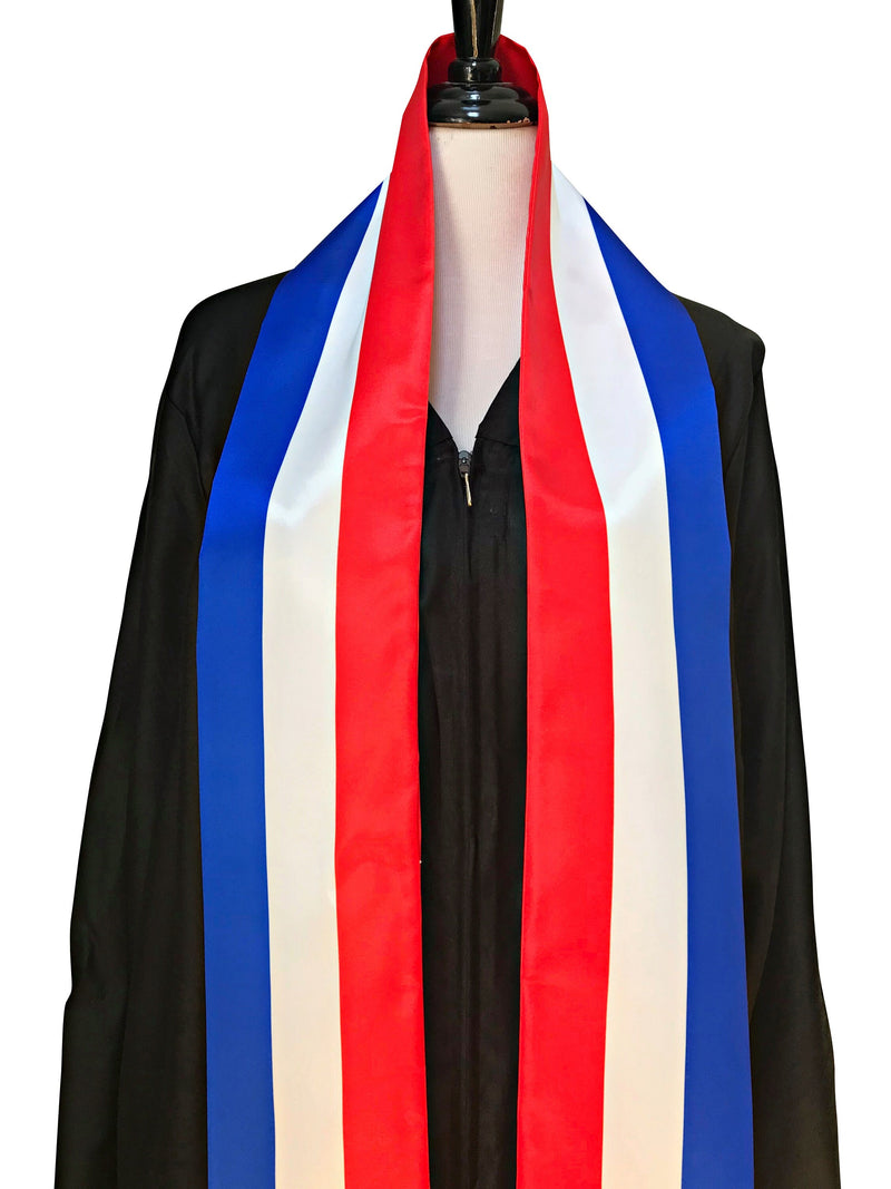 DOUBLE SIDED Netherlands flag Graduation stole, Netherlands flag graduation sash, Dutch International Student Abroad, Netherlands flag scarf