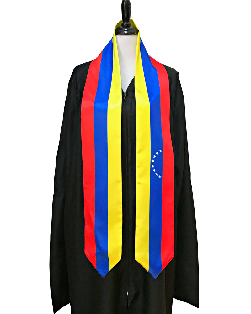 DOUBLE SIDED Venezuela flag Graduation stole / Venezuela flag graduation sash, Venezuelan International Student Abroad, Venezuela flag scarf