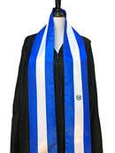 DOUBLE SIDED El Salvador flag Graduation stole / El Salvador flag graduation sash / Salvadoran International Student Abroad flag scarf