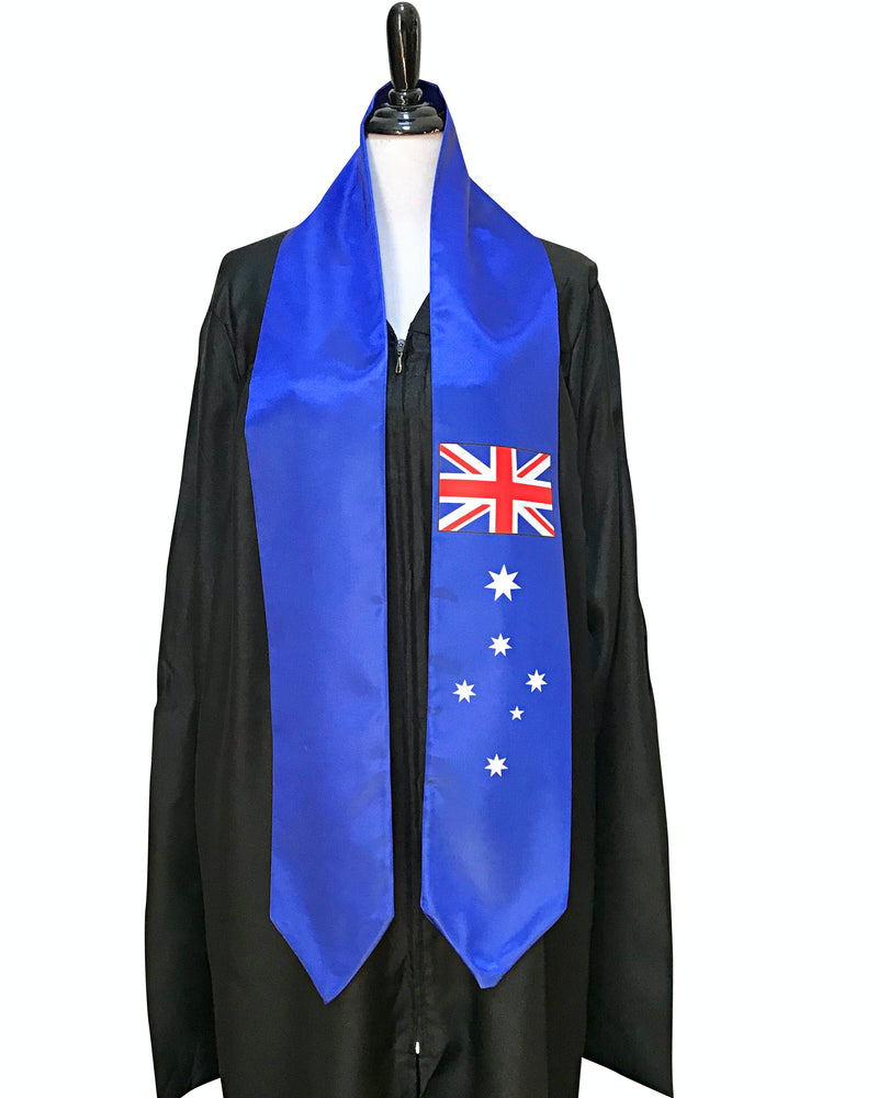 DOUBLE SIDED Australia flag Graduation stole / Australia flag graduation sash, Australian International Student Abroad, Australia flag scarf