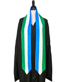 DOUBLE SIDED Sierra Leone flag Graduation stole / Sierra Leone flag graduation sash / Sierra Leonean International Student Abroad flag scarf
