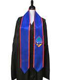 DOUBLE SIDED Guam flag Graduation stole / Guam flag graduation sash / Guam International Student Abroad / Guam flag scarf / Guam flag Shawl