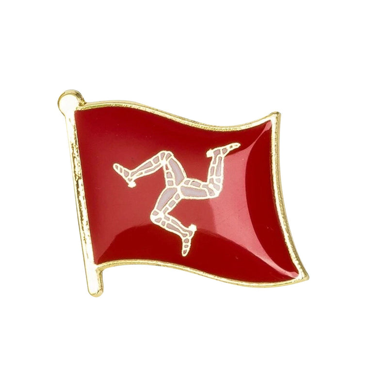 Isle of Man Flag Lapel pins clothes / Isle of Mann country flag Badge / Isle of Man national flag Brooch / Triskelion Flag Lapel Pin