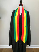 DOUBLE SIDED Senegal flag Graduation stole / Senegal flag graduation sash / Senegalese International Student Abroad / Senegal flag scarf