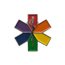 Star of life Lapel clothes pin / Star of life Badge / Star of life Brooch / Star of life enamel lapel pin