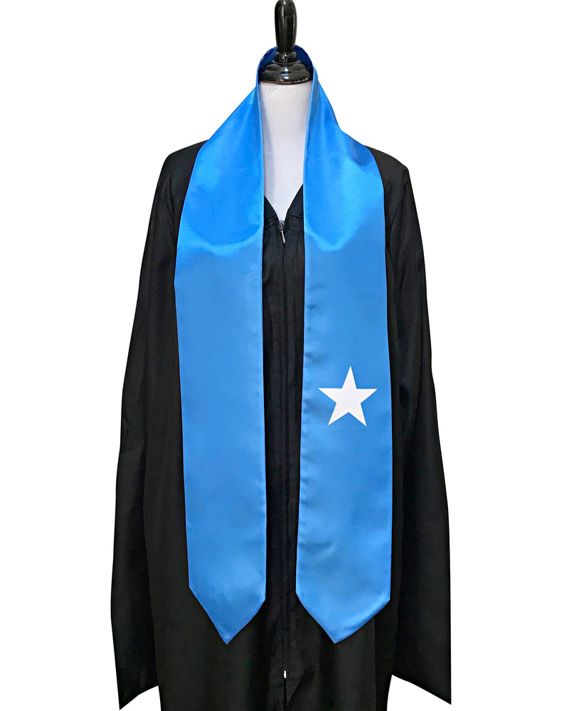 DOUBLE SIDED Somalia flag Graduation stole / Somalia flag graduation sash / Somalian International Student Abroad / Somalia flag scarf