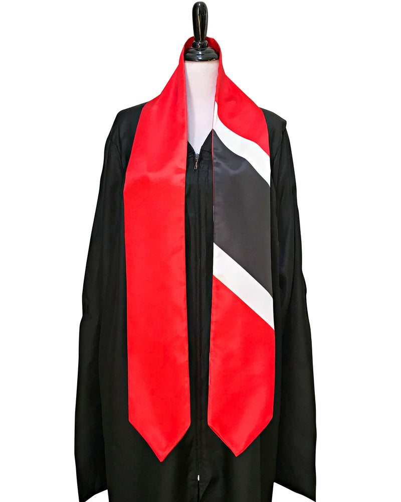 DOUBLE SIDED Trinidad flag Graduation stole / Trinidad flag graduation sash / Trinidad and Tobago International Student Abroad flag scarf