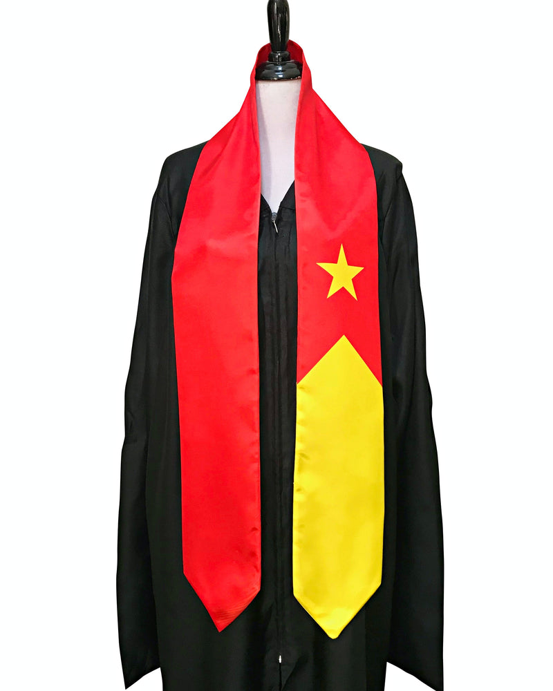 DOUBLE SIDED Tigray flag Graduation stole / Tigray flag graduation sash / Ethiopian Tigray International Student Abroad / Tigray flag scarf