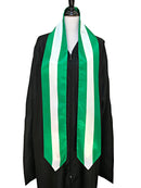 DOUBLE SIDED Nigeria flag Graduation stole / Nigeria flag graduation sash / Nigerian International Student Abroad / Nigeria flag scarf