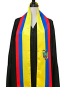 DOUBLE SIDED Ecuador flag Graduation stole / Ecuador flag graduation sash / Ecuadorian International Student Abroad / Ecuador flag scarf
