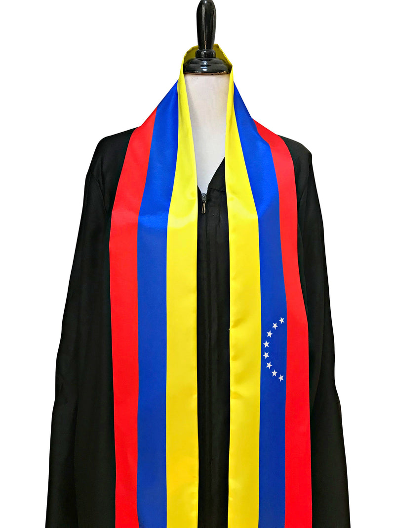 DOUBLE SIDED Venezuela flag Graduation stole / Venezuela flag graduation sash, Venezuelan International Student Abroad, Venezuela flag scarf