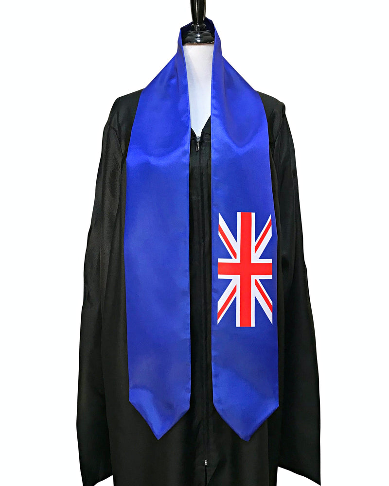 DOUBLE SIDED United kingdom flag Graduation stole / United kingdom flag graduation sash / British International Student Abroad flag scarf