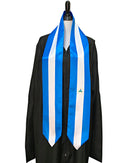 DOUBLE SIDED Nicaragua flag Graduation stole / Nicaragua flag graduation sash, Nicaraguan International Student Abroad, Nicaragua flag scarf