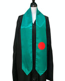 DOUBLE SIDED Bangladesh flag Graduation stole / Bangladesh flag graduation sash / Bangladeshi International Student Abroad, Bangladesh scarf