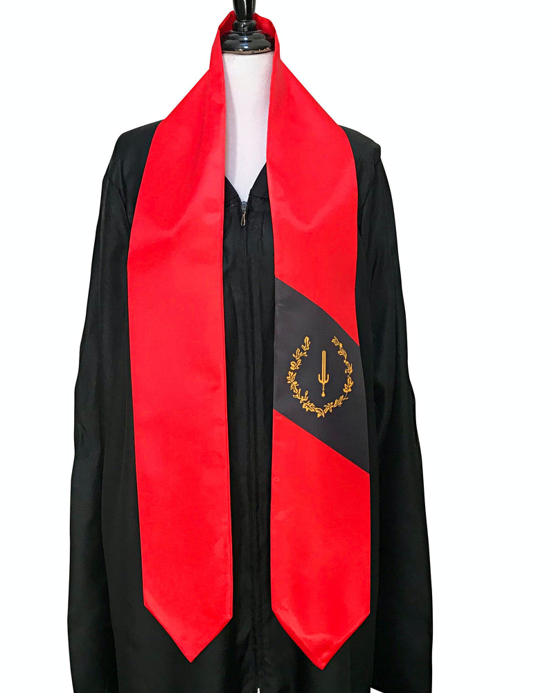 African American Black Heritage Soulaan Flag Graduation Stole