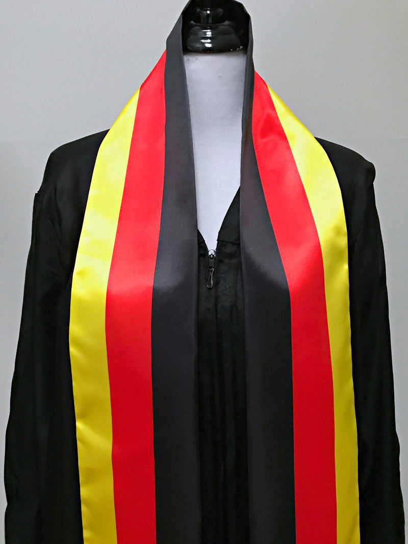 Germany flag Graduation stole / Germany flag graduation sash / Deutschland International Student Abroad / Germany flag scarf