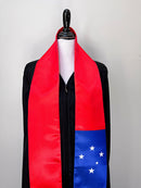 DOUBLE SIDED Samoa flag Graduation stole / Samoa flag sash / Samoans International Student Abroad / Samoa flag scarf / Samoa flag shawl