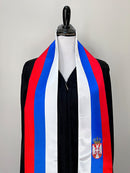 DOUBLE SIDED Serbia flag Graduation stole / Serbia flag sash / Serbian International Student Abroad / Serbia flag scarf / Serbia flag shawl