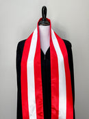 DOUBLE SIDED Austria flag Graduation stole / Austria flag graduation sash / Austrian International Student Abroad / Austria flag scarf Shawl