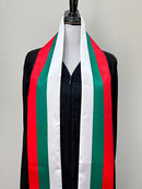 DOUBLE SIDED Bulgaria flag Graduation stole / Bulgaria flag sash / Bulgarian International Student Abroad / Bulgaria flag scarf shawl
