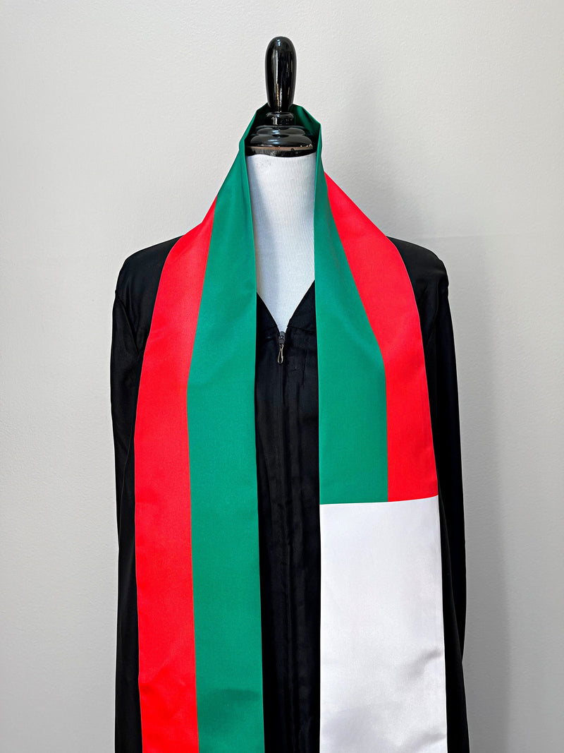 DOUBLE SIDED Madagascar flag Graduation stole / Madagascar flag sash / Malagasy International Student Abroad / Madagascar flag scarf shawl