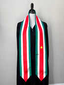 DOUBLE SIDED Suriname flag Graduation stole / Suriname flag sash / Surinamese International Student Abroad / Suriname flag scarf, flag shawl