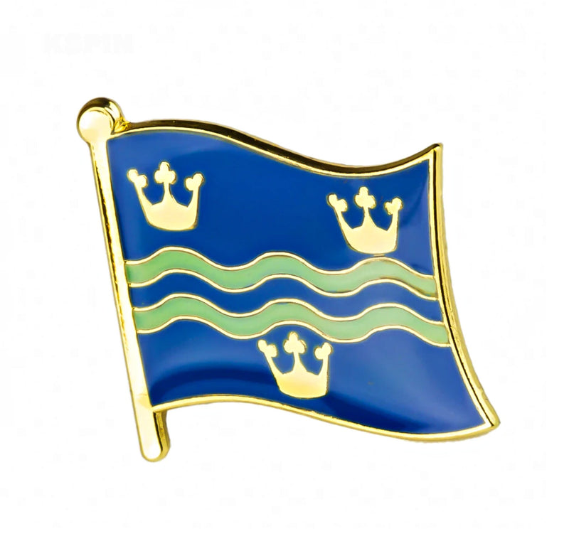 Cambridgeshire Flag Lapel pin / Cambridgeshire England flag Badge / Cambridgeshire flag Brooch / Cambridgeshire enamel pin