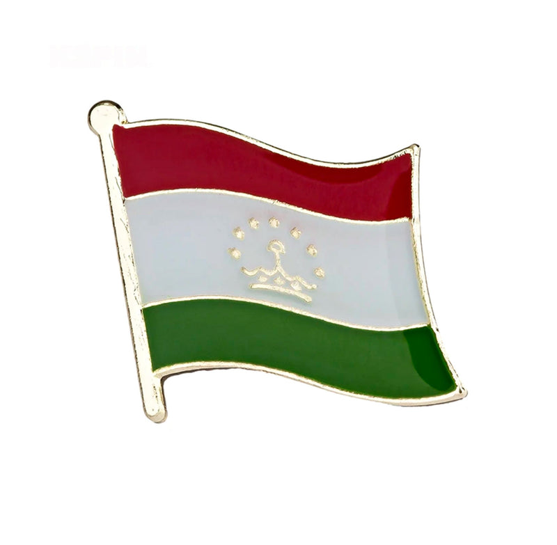 Tajikistan Flag Lapel clothes / Tajikistan country flag Badge / Tajikistani flag Brooch / Tajikistan Flag Lapel Pin / Tajikistan enamel pin