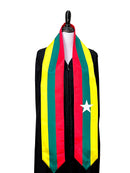 DOUBLE SIDED Myanmar flag Graduation stole / Myanmar flag sash / Burmese International Student Abroad / Myanmar flag scarf / Myanmar shawl