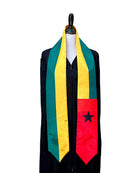 DOUBLE SIDED Guinea-Bissau flag Graduation stole / Guinea-Bissau flag sash / Guinean International Student Abroad / Guinea-Bissau flag scarf