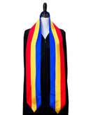 DOUBLE SIDED Chad flag Graduation stole / Chad flag graduation sash / Chadian International Student Abroad / Chad flag scarf / Tchad shawl