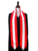 DOUBLE SIDED Austria flag Graduation stole / Austria flag graduation sash / Austrian International Student Abroad / Austria flag scarf Shawl