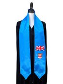 DOUBLE SIDED Fiji flag Graduation stole / Fiji flag sash / Fijian International Student Abroad / Fiji flag scarf / Fiji flag shawl