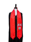 DOUBLE SIDED Bermuda flag Graduation stole / Bermuda flag sash / Bermudian International Student Abroad / Bermuda flag scarf / Bermuda shawl