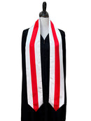 DOUBLE SIDED Belarus flag Graduation stole / Belarus flag graduation sash / Belarusian International Student Abroad / Belarus flag scarf