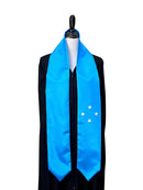 DOUBLE SIDED Micronesia flag Graduation stole / Micronesia flag sash / Micronesian International Student Abroad, Micronesia flag scarf shawl
