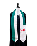 DOUBLE SIDED Wales flag Graduation stole / Wales flag sash / Welsh International Student Abroad / Wales flag scarf / Wales flag shawl