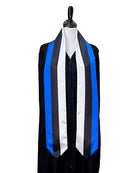 DOUBLE SIDED Estonia flag Graduation stole / Estonia flag sash / Estonian International Student Abroad / Estonia flag scarf / Estonia shawl
