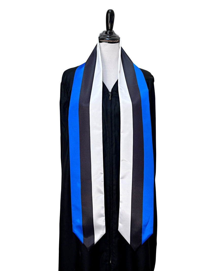 DOUBLE SIDED Estonia flag Graduation stole / Estonia flag sash / Estonian International Student Abroad / Estonia flag scarf / Estonia shawl