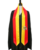 DOUBLE SIDED Sicily flag Graduation stole / Sicily flag graduation sash / Sicilian International Student Abroad / Italy Sicily flag scarf