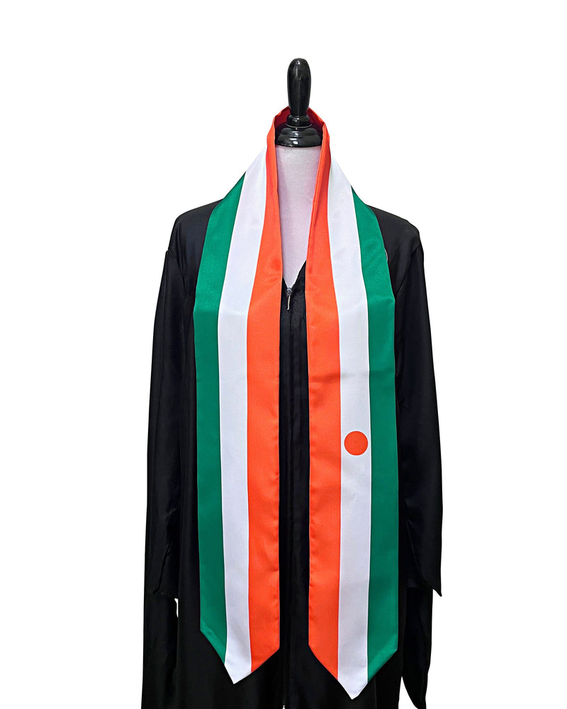 DOUBLE SIDED Niger flag Graduation stole / Niger flag graduation sash / Nigerien International Student / Niger flag scarf / Niger flag shawl