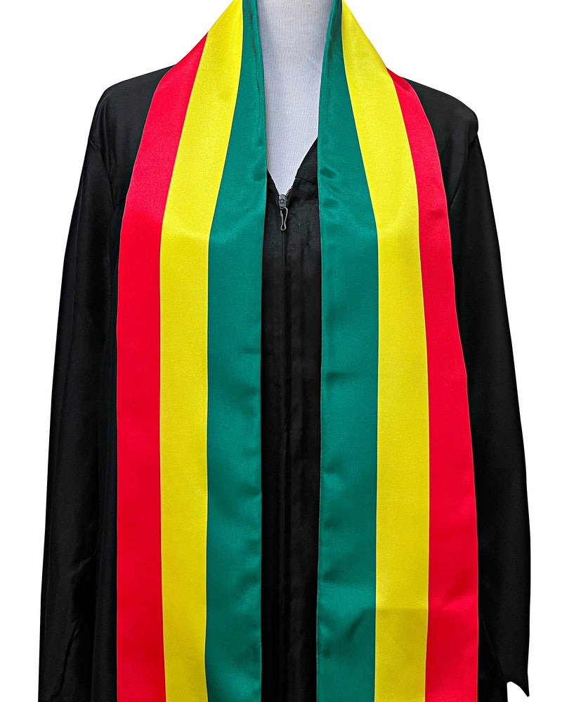 DOUBLE SIDED Mali flag Graduation stole / Mali flag graduation sash / Malian International Student / Mali flag scarf / Mali flag shawl