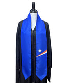 DOUBLE SIDED Marshall Islands flag Graduation stole / Marshall Islands flag sash / International Student / Marshall Islands scarf shawl