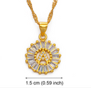 Initial Round Pendant Necklace