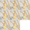 Initial Hexagon Pendant Necklace