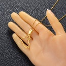 Iraq Map Outline Heart Pendant Necklace