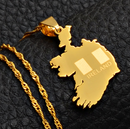 Ireland Map Pendant Necklace